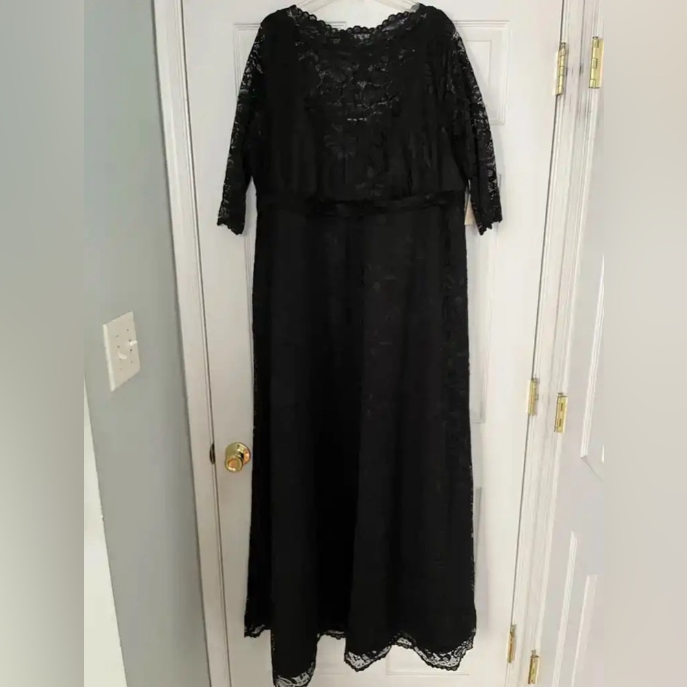 David's Bridal Kiyonna Leona Lace A-Line Plus Size Gown (size 3x)